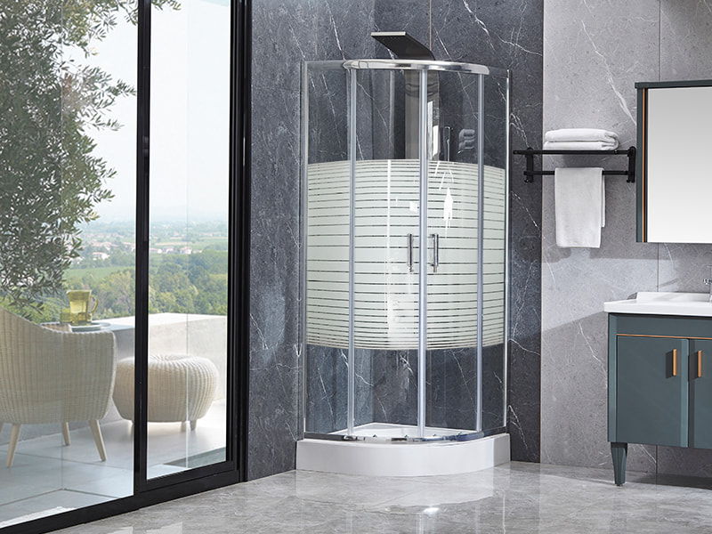 SE Krom aluminiumsprofil skyve dusjkabinett for bad SE Krom aluminiumsprofil skyve dusjkabinett for bad