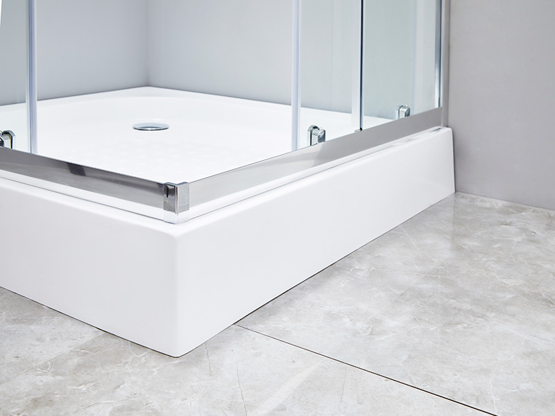 SQ Klart herdet glass Baderom Skyvedusjkabinett, med brett SQ Klart herdet glass Baderom Skyvedusjkabinett, med brett