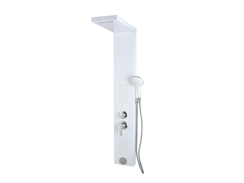 EC-1047 Dusjpanel med foss, hvit malingsfarge